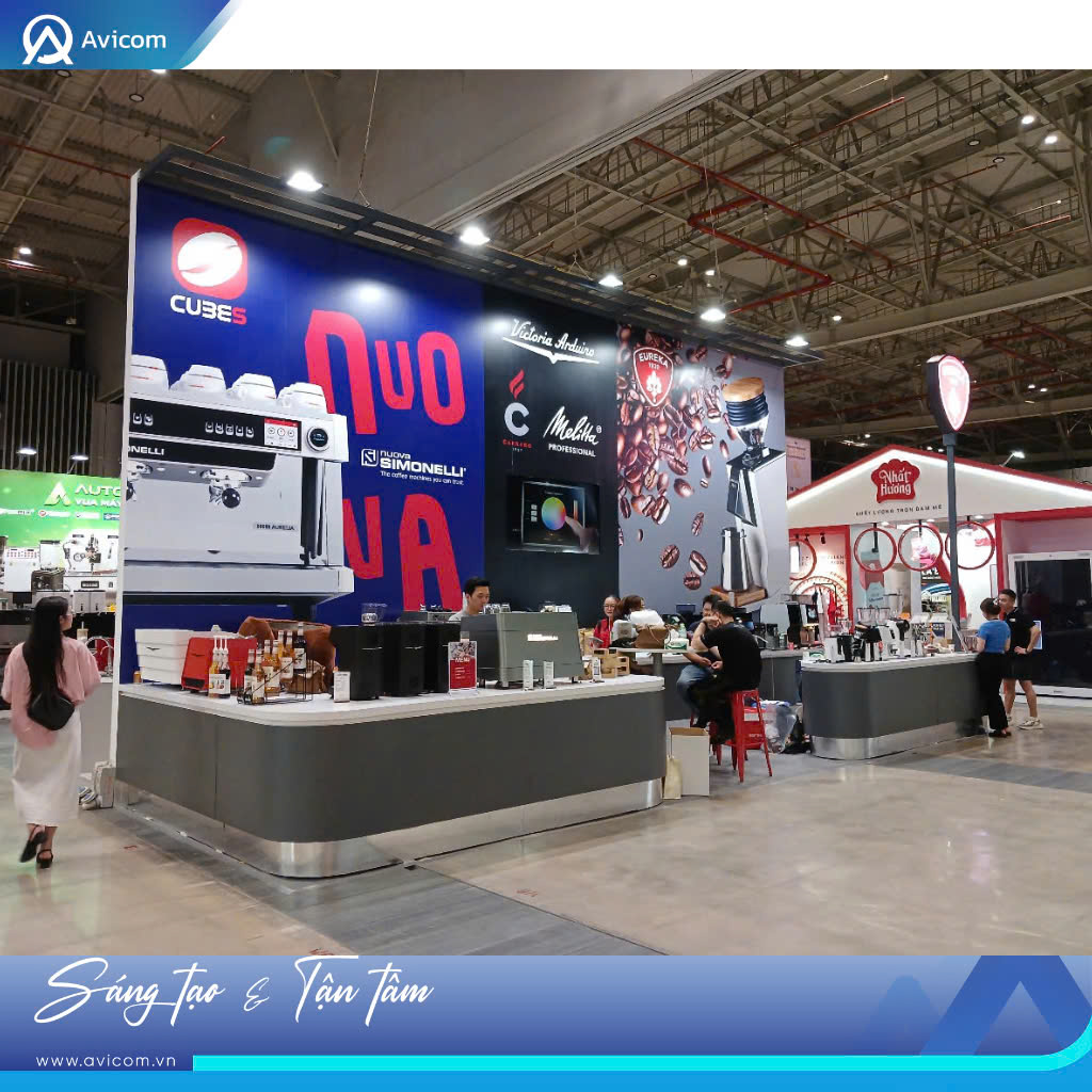 Avicom và Hành Trình Kiến Tạo Không Gian Ấn Tượng Cho CUBES ASIA tại Cafe Show 2025