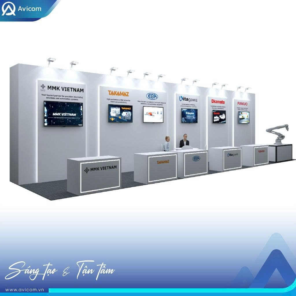 Booth sự kiện sáng tạo do Avicom thực hiện