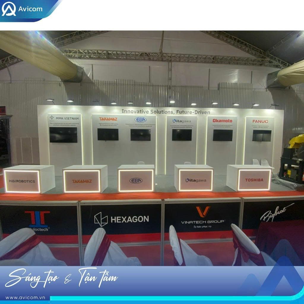 Gian hàng được trưng bày khoa học