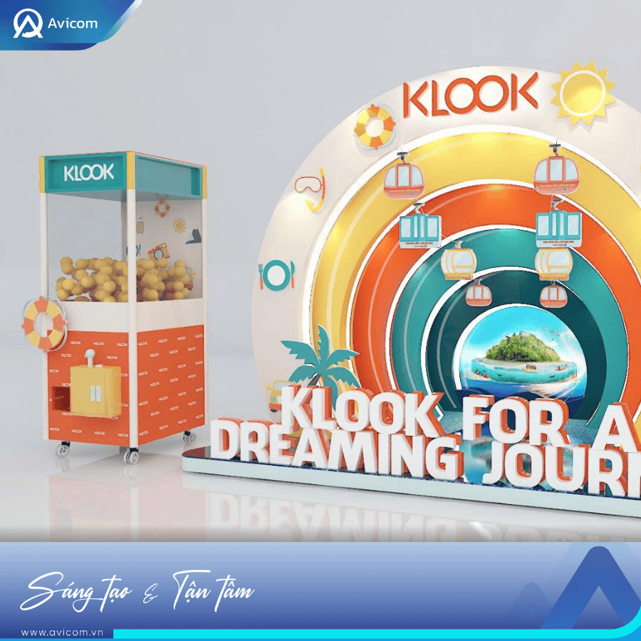 Thiết kế booth di động do Avicom thực hiện