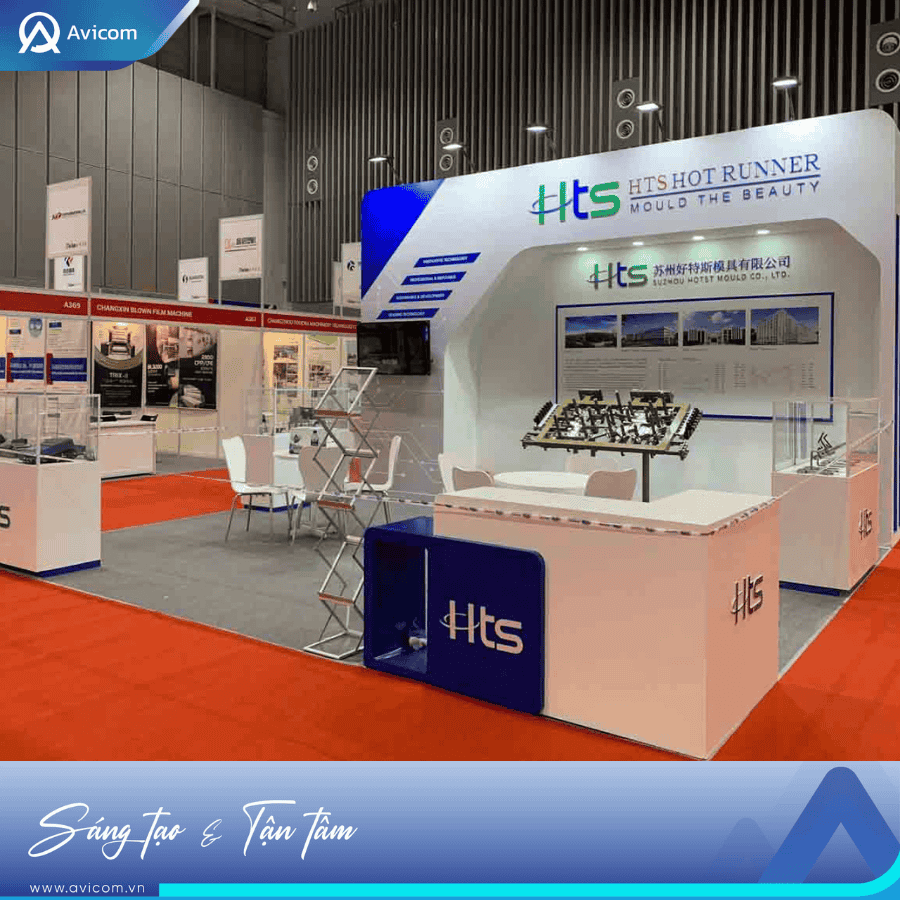 Thiết kế booth tiêu chuẩn do Avicom thực hiện