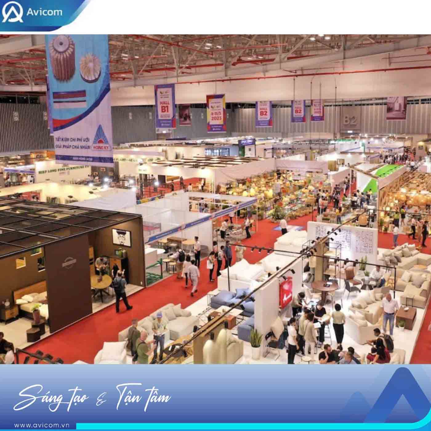 Gian hàng tại triển lãm Mùa Thu 2025