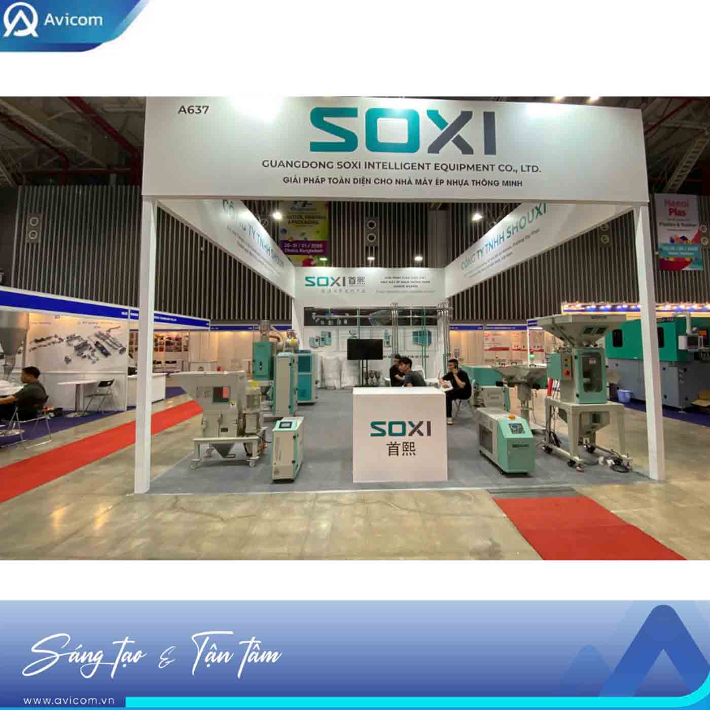 SOXI TẠI VN PLAS 2025: BIẾN GIAN HÀNG THÀNH "NHÀ MÁY ÉP NHỰA THÔNG MINH THU NHỎ" CÙNG AVICOM