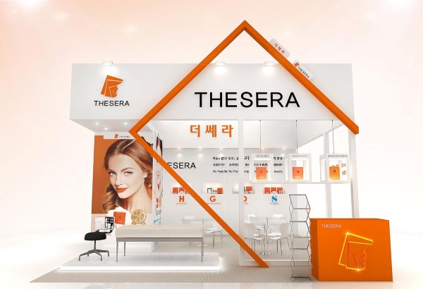 Mẫu gian hàng ngành mỹ phẩm