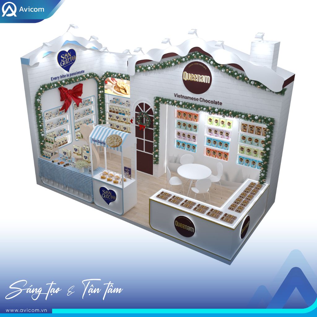 QUEENAM – SUN GUZTO TẠI VIBS 2025: KHÔNG GIAN “FESTIVE &amp; SWEET” MANG ĐẬM HƠI THỞ LỄ HỘI CÙNG AVICOM