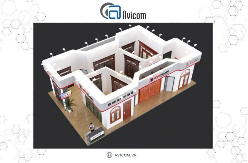 Avicom - Đối tác tin cậy, kiến tạo không gian trưng bày Koffmann tại triển lãm Vietbuild