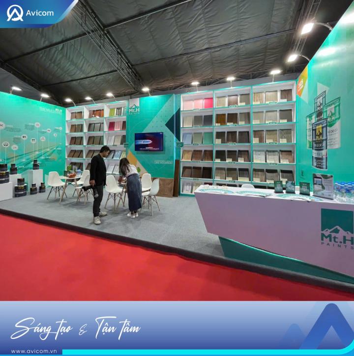 Không gian trưng bày ấn tượng tại Vietbuild Hà Nội 2025