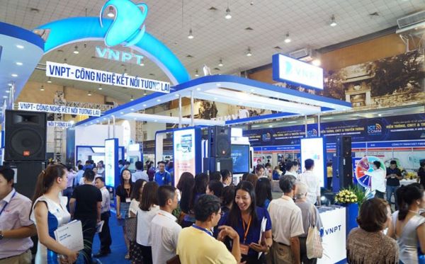 Thiết kế gian hàng triển lãm ICTCOMM tại sự kiện