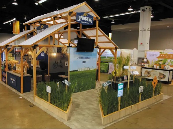 Trang trí gian hàng bằng vật liệu thân thiện môi trường