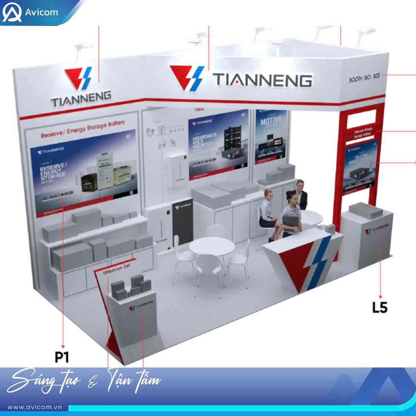 Gian hàng TIANNENG tại Solar & Storage 2025