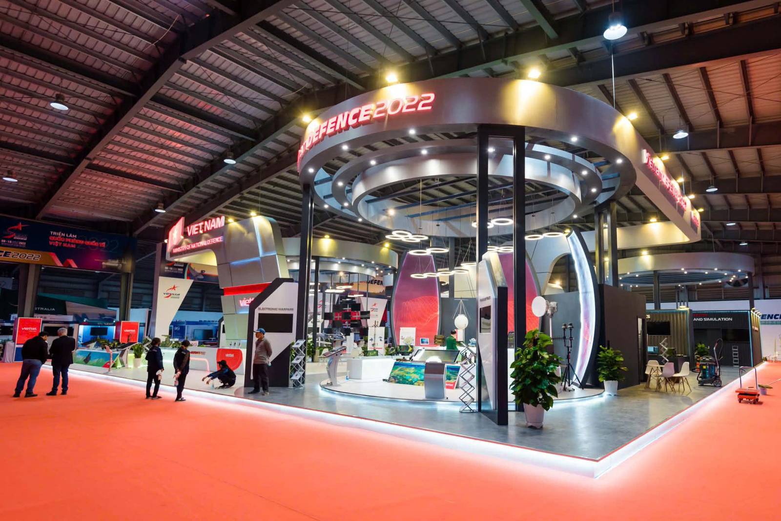Gian hàng Viettel 1.050 m² tại Vietnam Defence Expo 2022